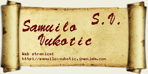 Samuilo Vukotić vizit kartica